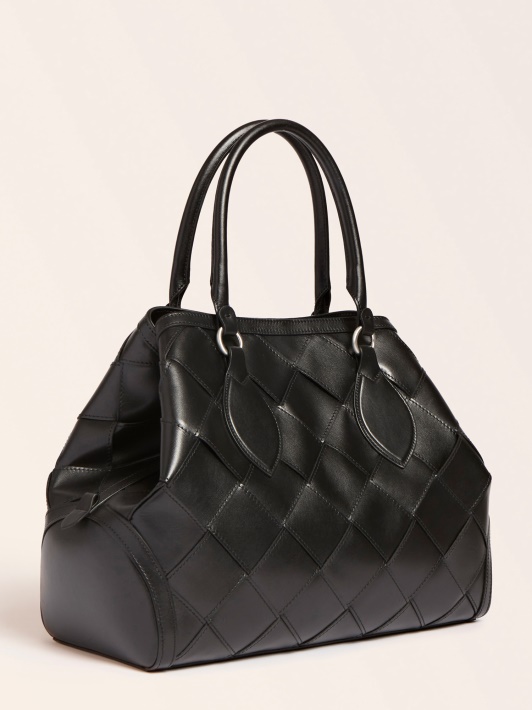 Spėk Juoda Giorgia Luxe Tikros Odos Rankinė