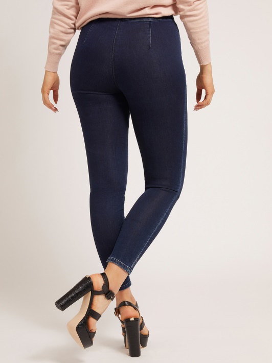 Atspėti Mėlynas Jegging Fit Džinsines Kelnaites