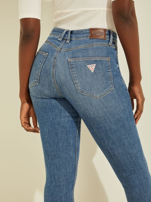 Mėlynos Guess Skinny Fit Džinsinės Kelnės