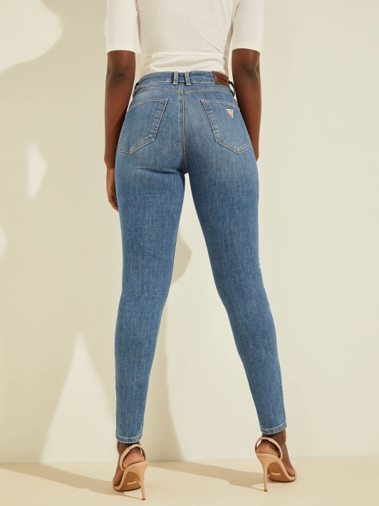 Mėlynos Guess Skinny Fit Džinsinės Kelnės