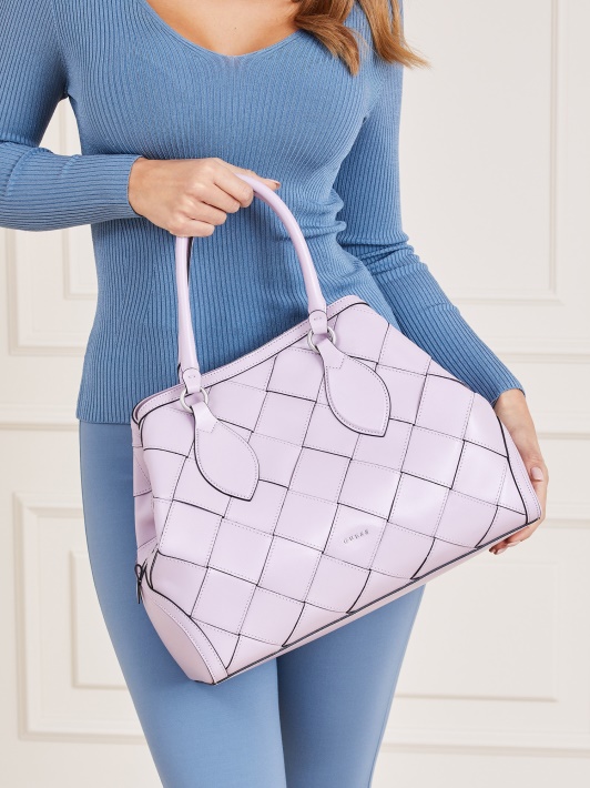 Spėk Alyvinė Giorgia Luxe Tikros Odos Rankinė