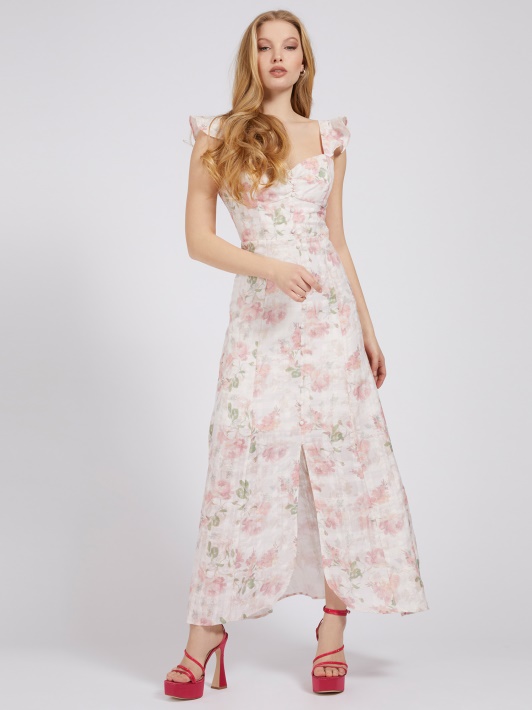 Atspėti Floral Fantasy Gėlių Raštų Suknelė