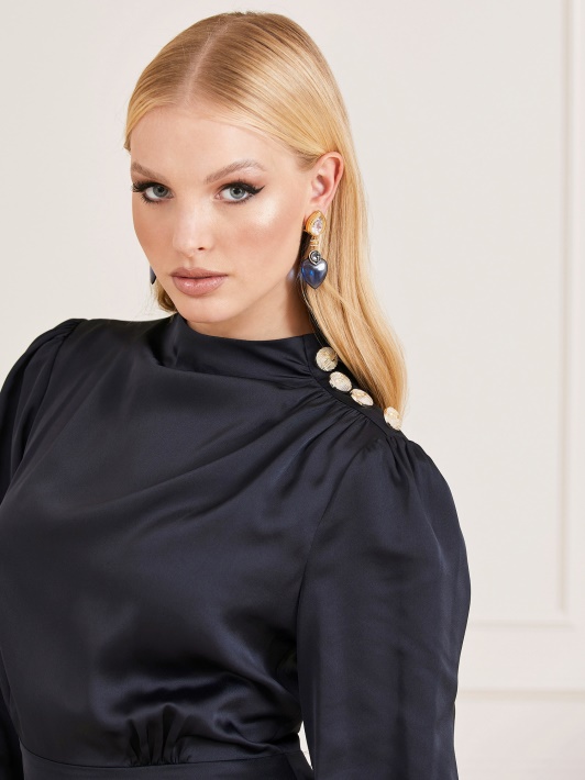 Marciano Satin Suknelė Mėlyna Spėjimas