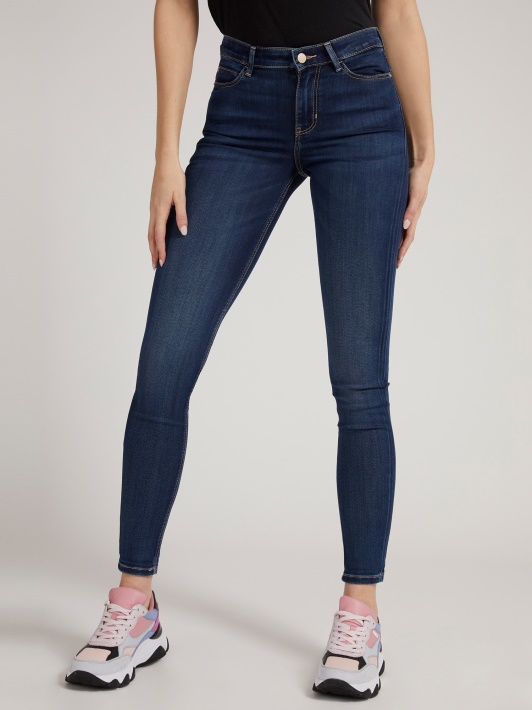 Skinny Fit Džinsinio Kelnaitės Spėti Mėlyna