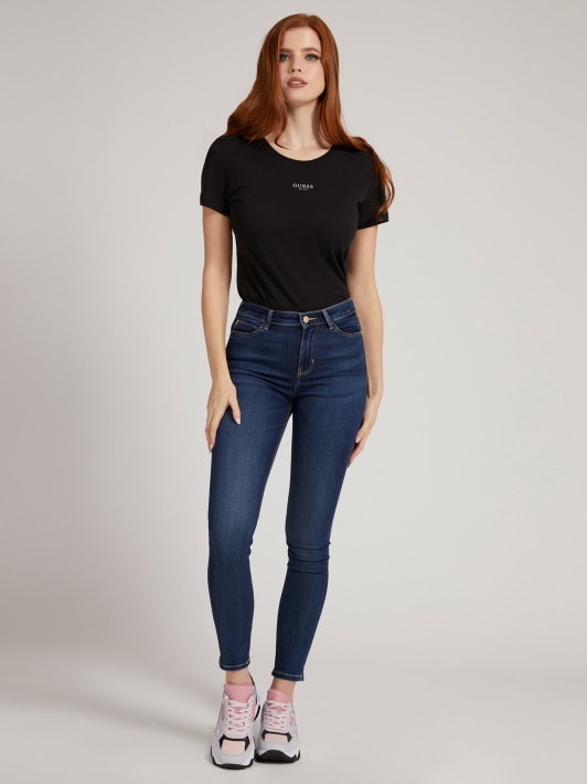 Skinny Fit Džinsinio Kelnaitės Spėti Mėlyna