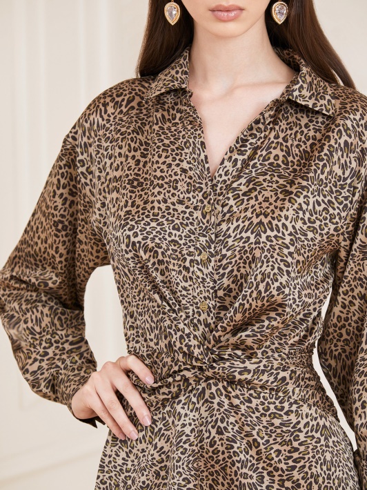 Marciano Animalier Spausdinta Suknelė Animalier Spėjimas