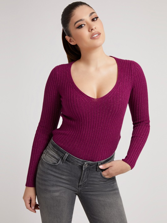Lurex Top Spėti Raudona