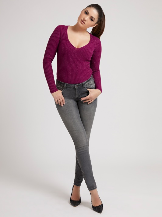 Lurex Top Spėti Raudona