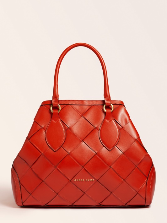 Oranžinė Giorgia Luxe Tikros Odos Rankinė Spėti