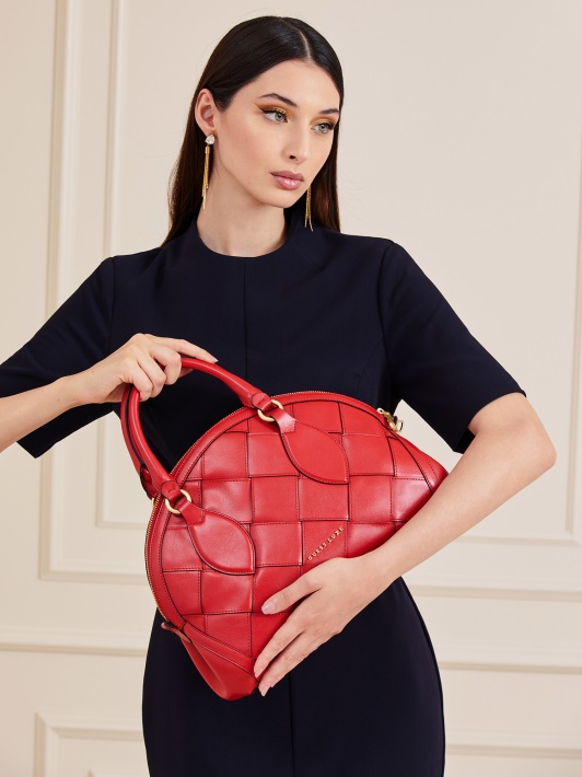 Spėk Raudona Giorgia Luxe Tikros Odos Rankinė