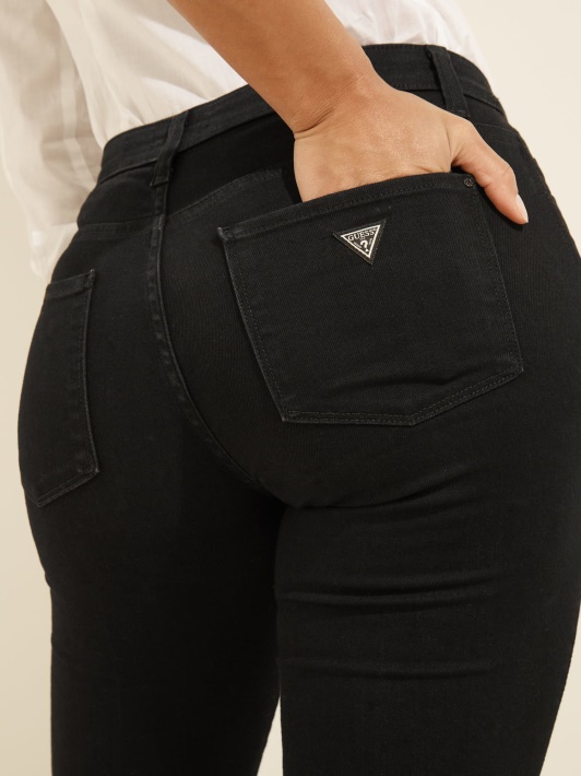 Juodos Guess Slim Fit Džinsinės Kelnės