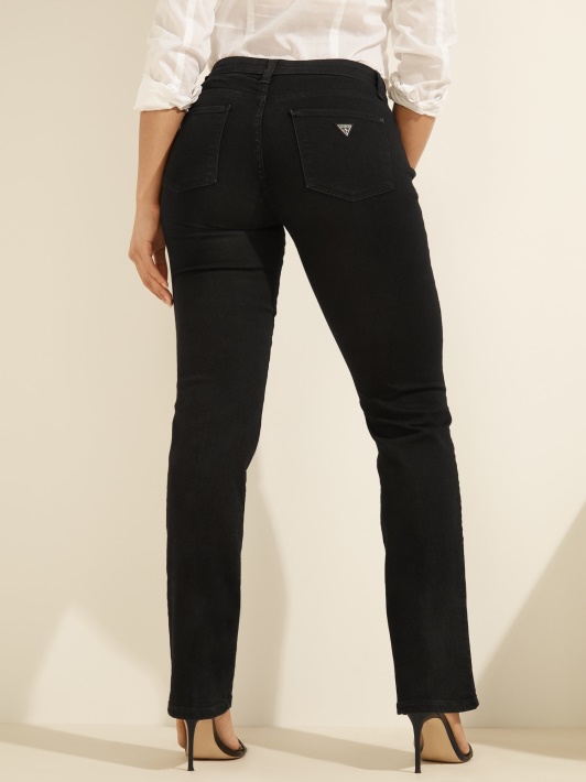 Juodos Guess Slim Fit Džinsinės Kelnės