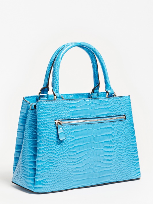Atspėti Carabel Croc Print Rankinė Mėlyna