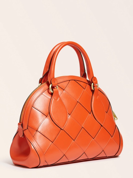 Spėk Oranžinė Giorgia Luxe Tikros Odos Rankinė
