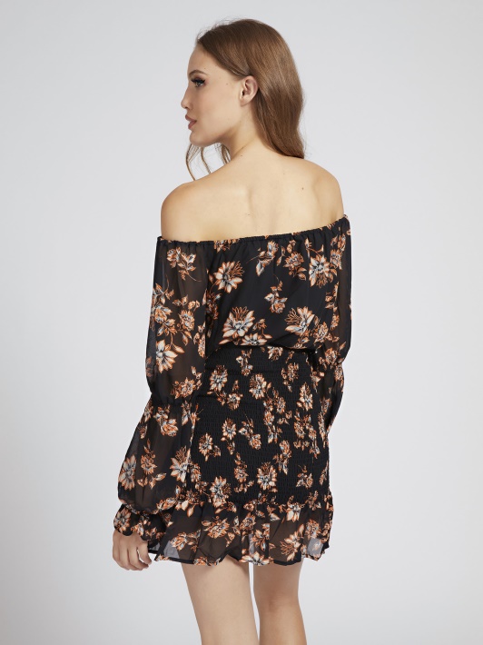 Atspėti Floral Fantasy Gėlių Rašto Suknelė
