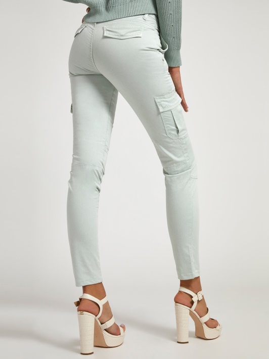 Krovinys Skinny Fit Kelnaitės žalsvai Mėlynas Spėjimas
