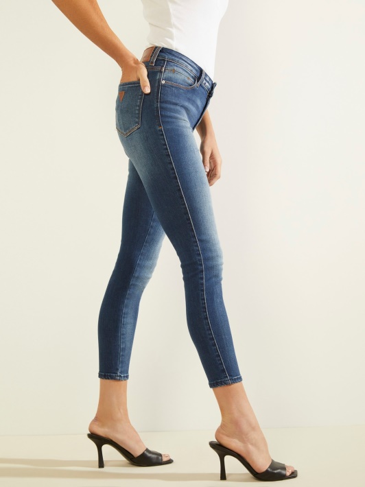Atspėti Super Tamprus Skinny Fit Džinsinis Kelnaitės Mėlynas