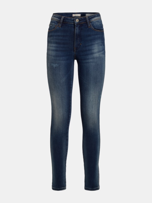 Atspėti Super Tamprus Skinny Fit Džinsinis Kelnaitės Mėlynas