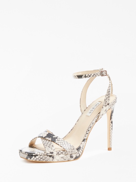Karesa Python Print Sandal Guess Pilka Multi