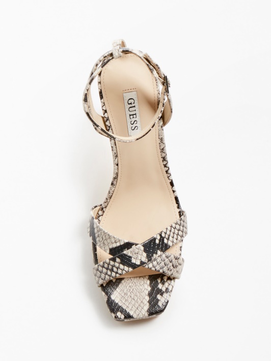 Karesa Python Print Sandal Guess Pilka Multi