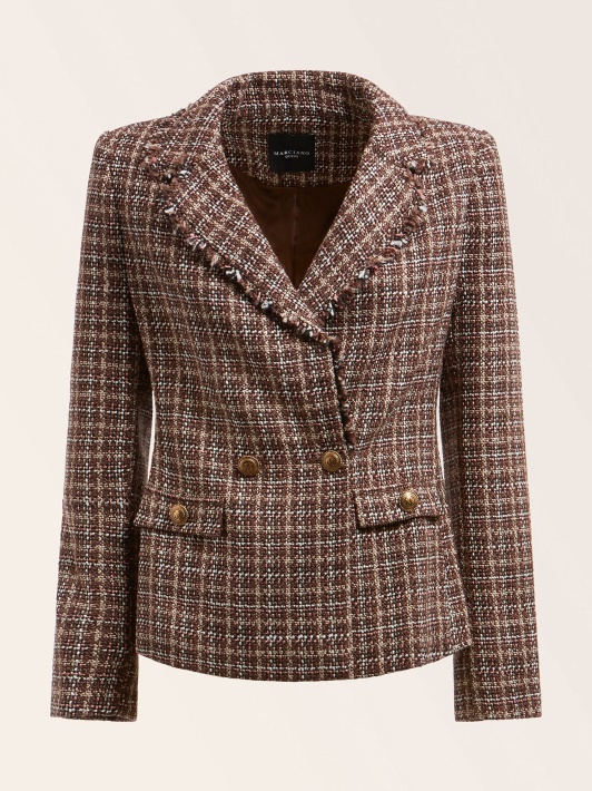 Marciano Tweed švarkas Rudas Multi Spėjimas