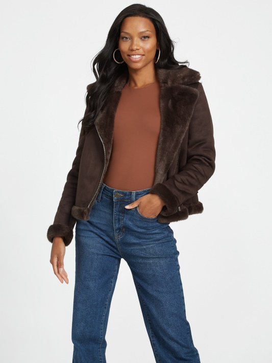Atspėti Lavin Shearling Jacket Cup Of Joe