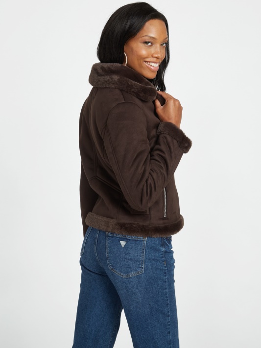 Atspėti Lavin Shearling Jacket Cup Of Joe