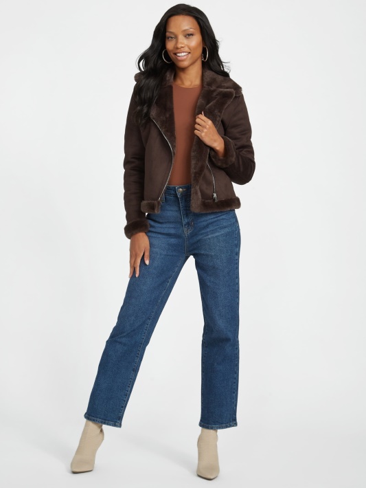Atspėti Lavin Shearling Jacket Cup Of Joe