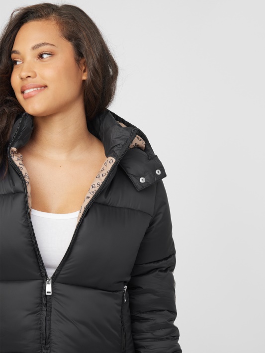 Bakir Puffer Striukė Atspėti Jet Black Multi