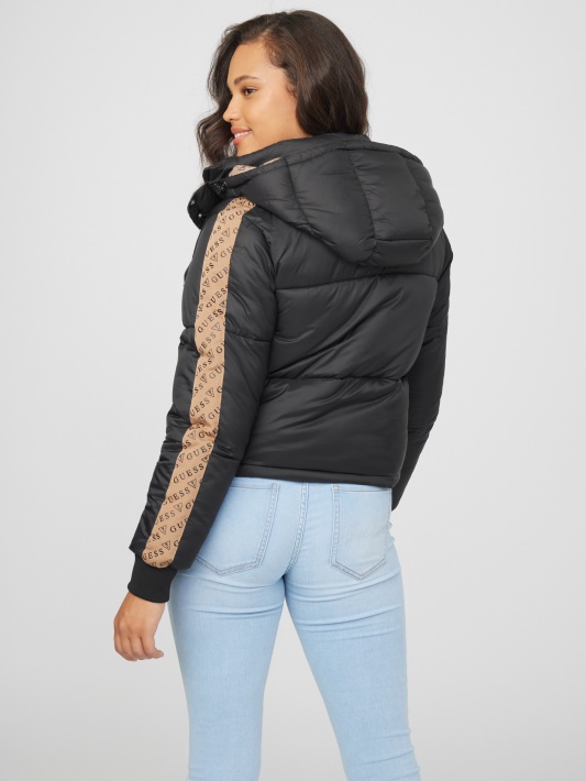 Bakir Puffer Striukė Atspėti Jet Black Multi