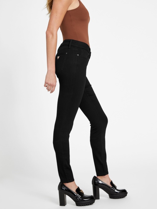 Juodi Wash Guess Eco Sienna Curvy Siauri Džinsai