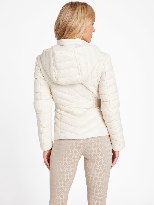 Vaniliniai Skaistalai Guess Eco Dalcon Puffer Striukė