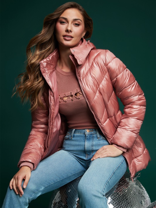 Atspėti Eco Silene Puffer Striukė Raudona Glen