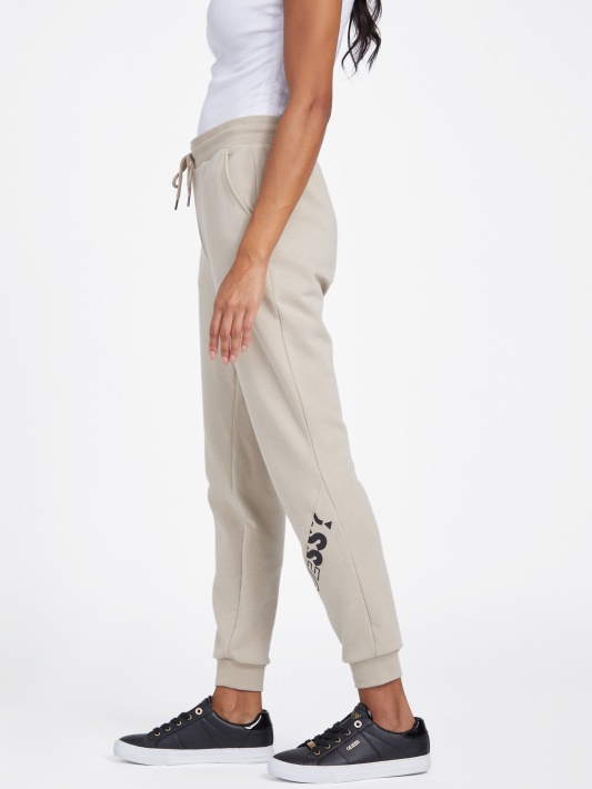 Sabrina Logotipas Joggers Velvet Taupe Atspėti