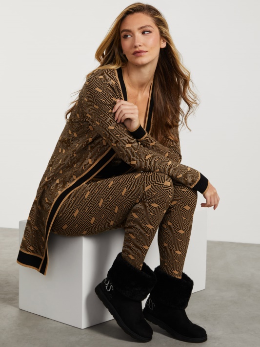 Skrudinti Taupe Multi Guess Eco Cachet Megztiniai Antblauzdžiai