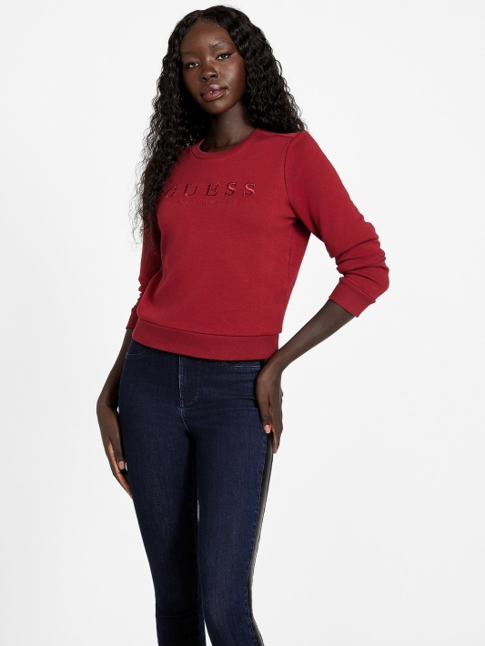 Burokėlių Sultys Raudonas Val Crewneck Megztinis Spėjimas