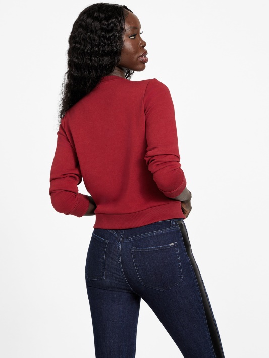 Burokėlių Sultys Raudonas Val Crewneck Megztinis Spėjimas