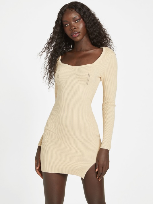 Pearl Oyster Guess Eco Farai Megztinė Suknelė