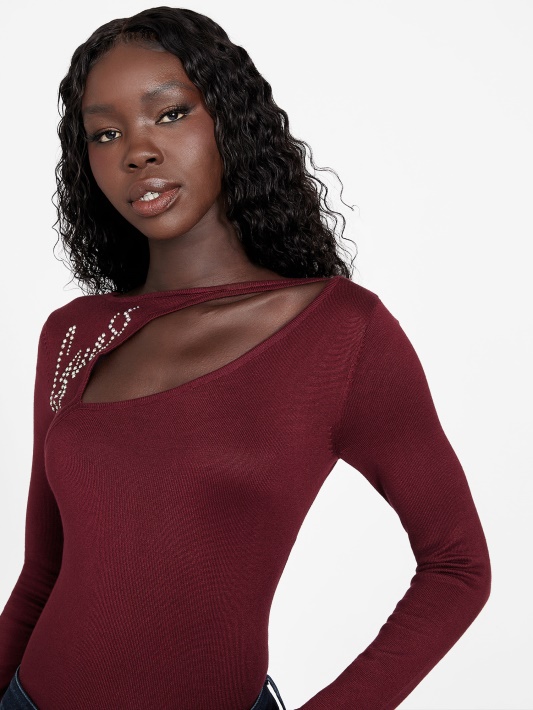 Nina Cutout Logo Megztinis Atspėti Mistinį Vyną