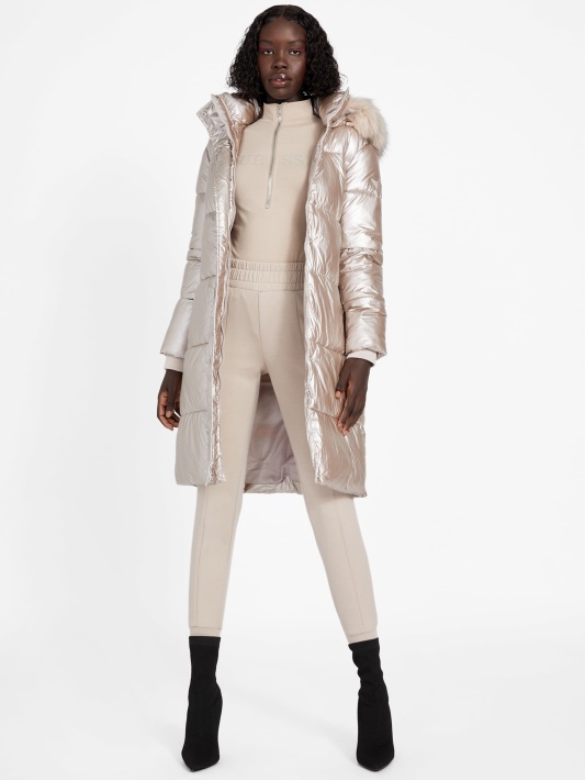 Angela Ilga Puffer Striukė Velvet Taupe Spėti