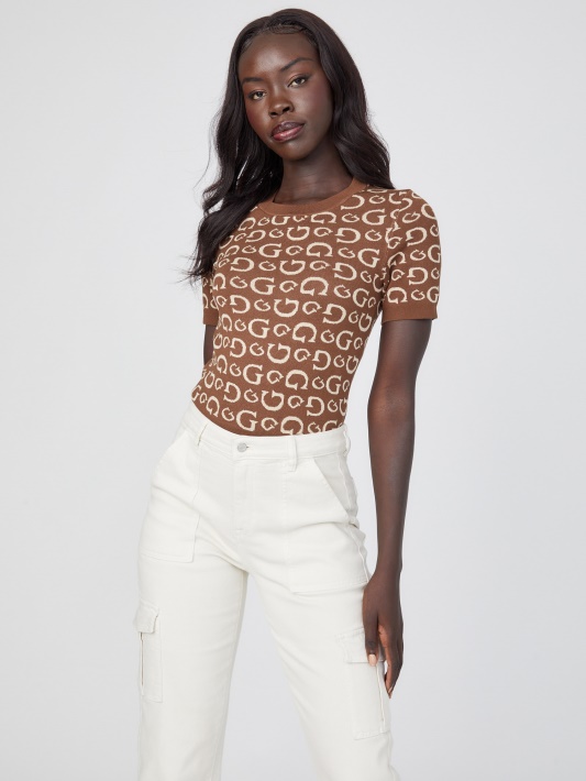 Weeping Pine Multi Jalie Logo Megztinis Top Spėjimas