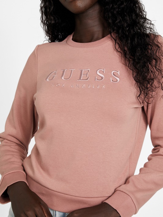Val Crewneck Megztinis Skrudintas Kaštonas Spėti