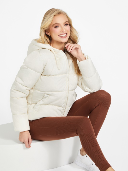 Eko Denice Puffer Striukė Dove Balta Spėjimas
