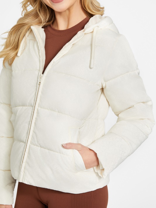 Eko Denice Puffer Striukė Dove Balta Spėjimas