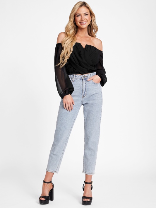 Jenner Off-shoulder Top Atspėti Juoda