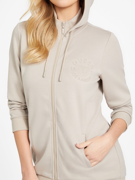 Velvet Taupe Eider Longline Striukė Spėjimas