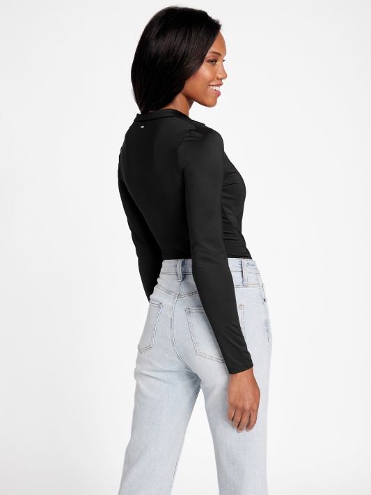 Atspėk Eco Fannah Skaisčiai Juodas Bodysuit