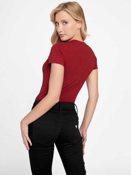 Eco Cera Butterfly Tee Guess Burokėlių Sultys Raudonos