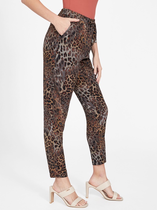 Leopardo žakardo Multi Fadey Animal Printed Kelnaitės Spėjimas