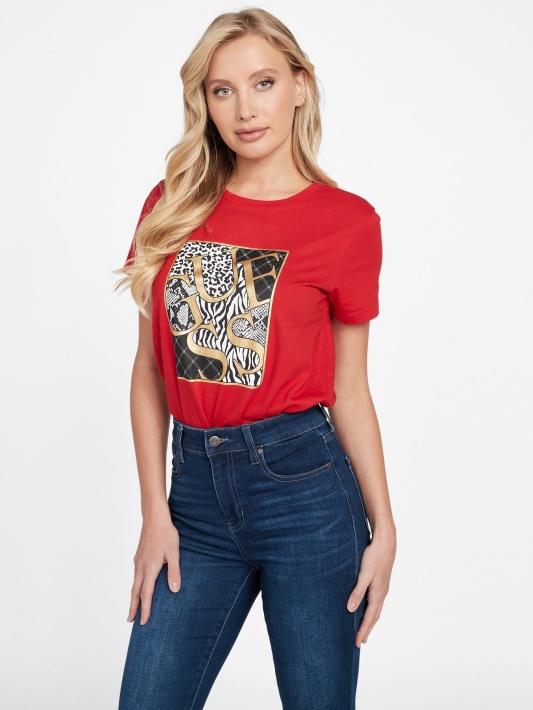 Iggy Logotipas Tee Regbis Raudonas Spėjimas